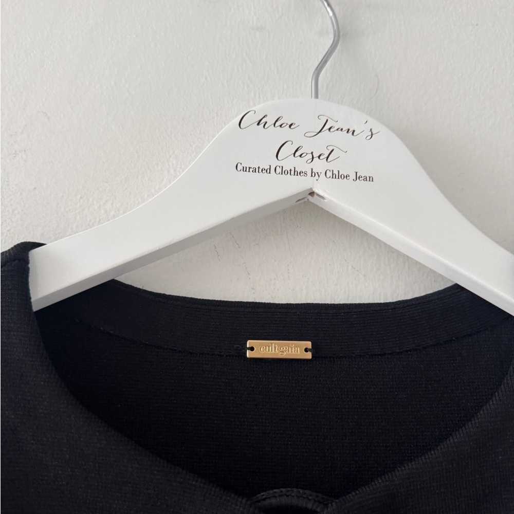 CULT GAIA NEW Hartley Knit Black Mini Dress - Picture 6 of 15